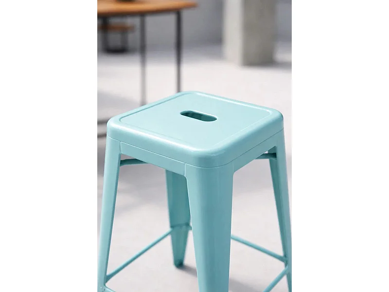 Taburetes Altos - Taburete Torix Alto - Azul cielo