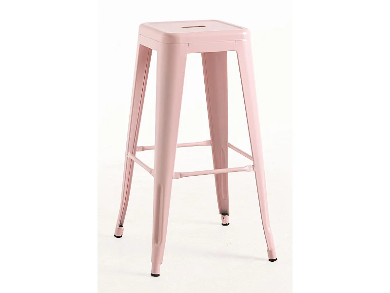 Taburetes Altos - Taburete Torix Alto - Rosa Algodón de Azúcar