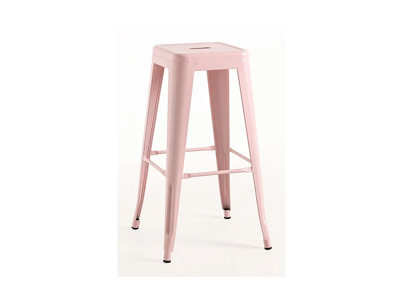 Taburetes Altos - Taburete Torix Alto - Rosa Algodón de Azúcar