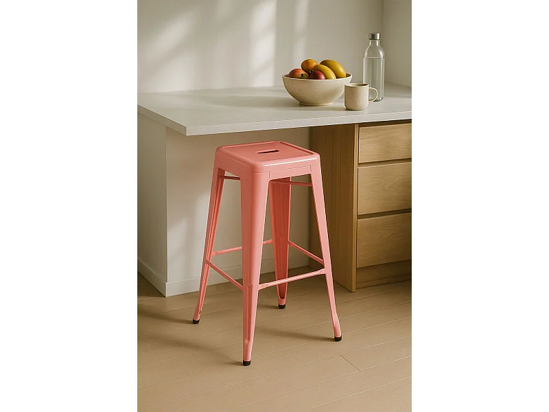 Taburetes Altos - Taburete Torix Alto - Rosa claro