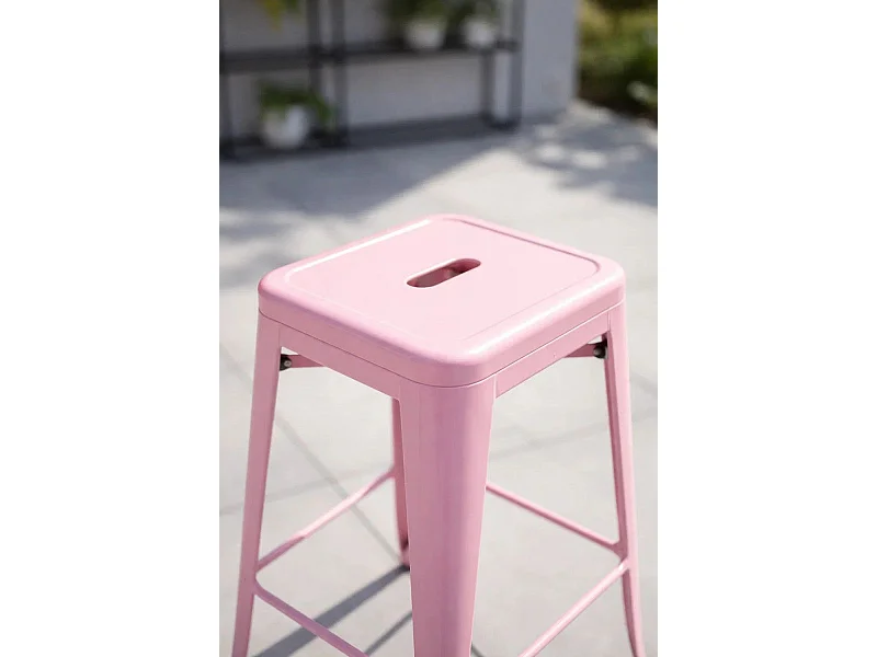 Taburetes Altos - Taburete Torix Alto - Rosa claro