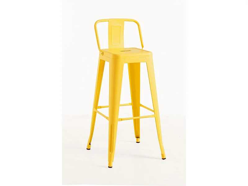 Taburetes Altos - Taburete Torix Respaldo - Amarillo Cuarzo
