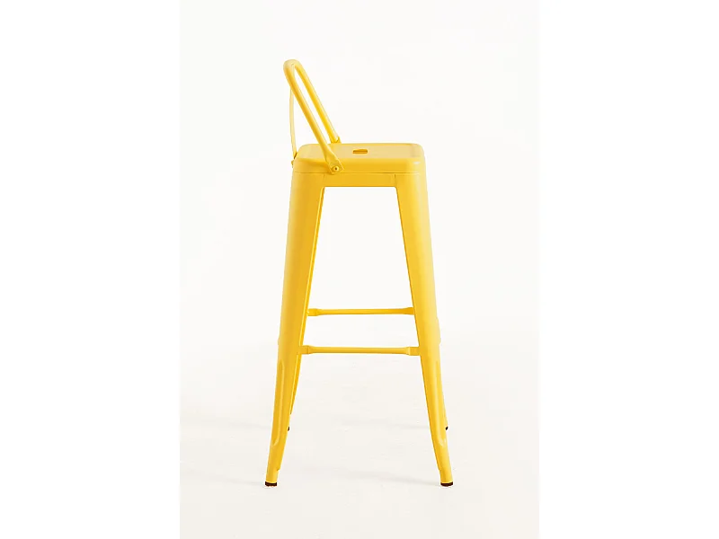 Taburetes Altos - Taburete Torix Respaldo - Amarillo Cuarzo