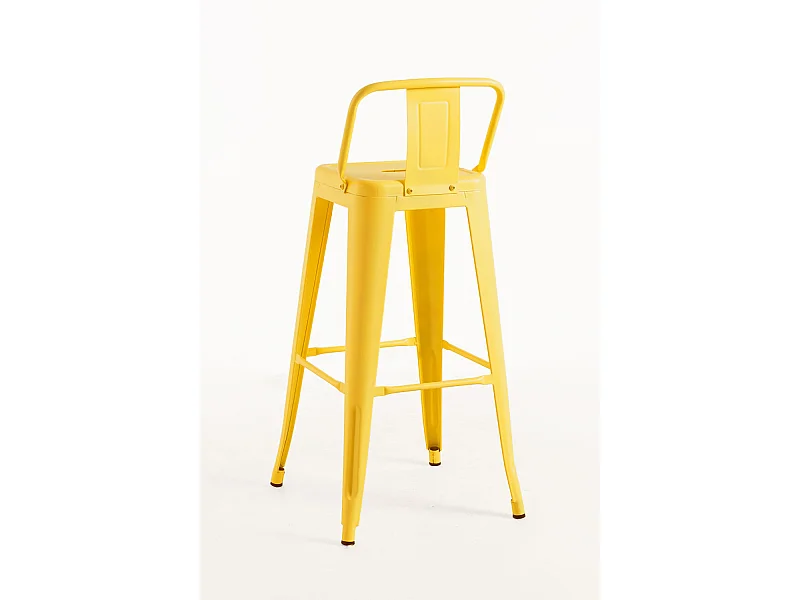 Taburetes Altos - Taburete Torix Respaldo - Amarillo Cuarzo