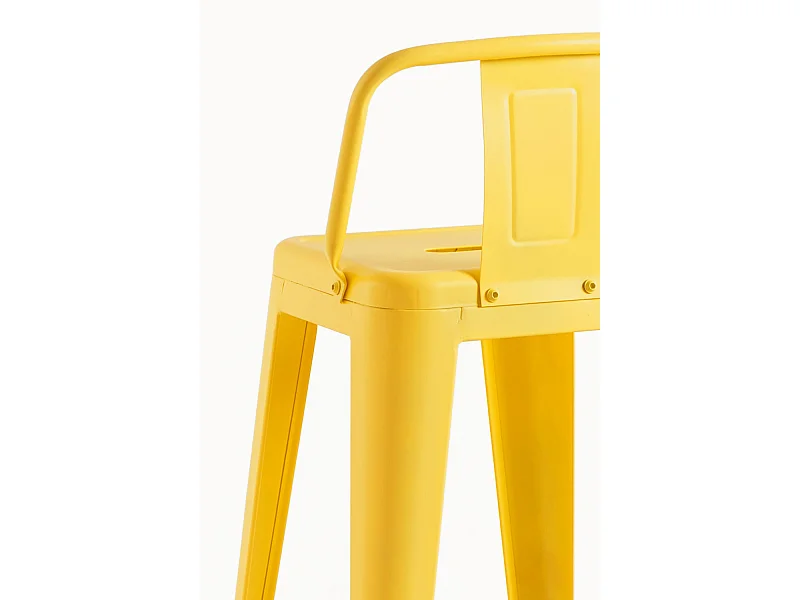Taburetes Altos - Taburete Torix Respaldo - Amarillo Cuarzo