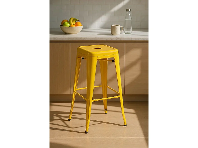 Taburetes Altos - Taburete Torix Alto - Amarillo