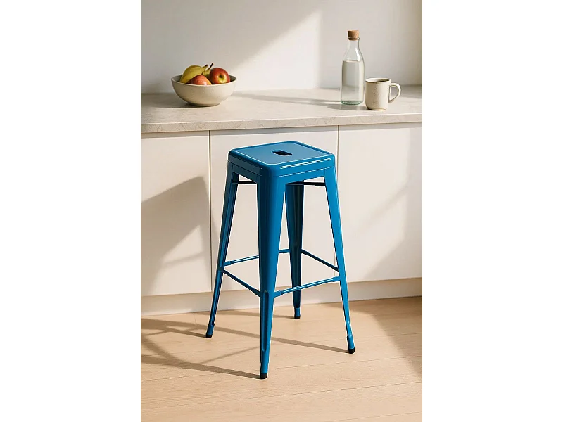 Taburetes Altos - Taburete Torix Alto - Azul