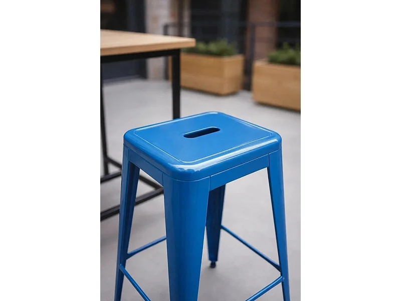 Taburetes Altos - Taburete Torix Alto - Azul