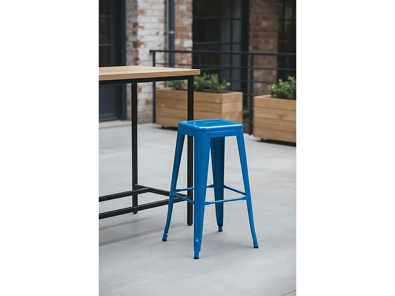 Taburetes Altos - Taburete Torix Alto - Azul