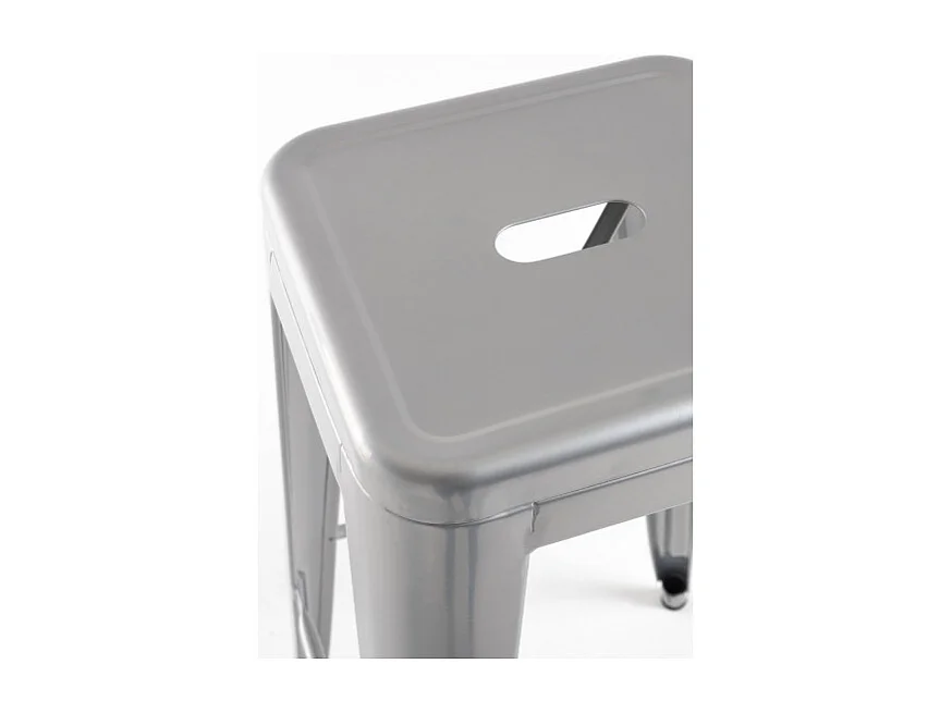 Taburetes Altos - Taburete Torix Alto - Gris metalizado