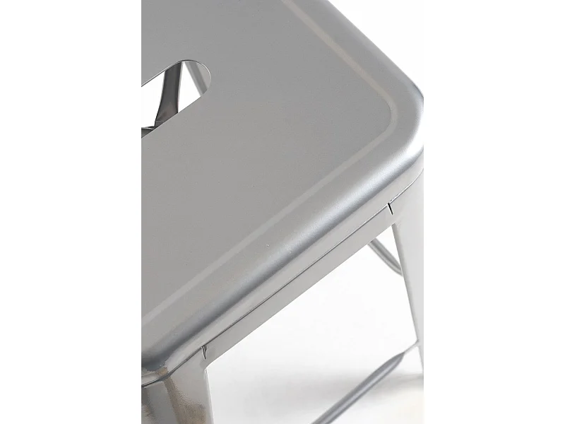 Taburetes Altos - Taburete Torix Alto - Gris metalizado