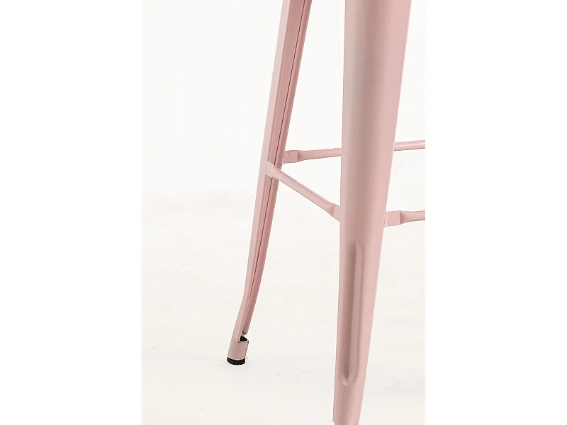 Taburetes Altos - Taburete Torix Respaldo - Rosa Algodón de Azúcar