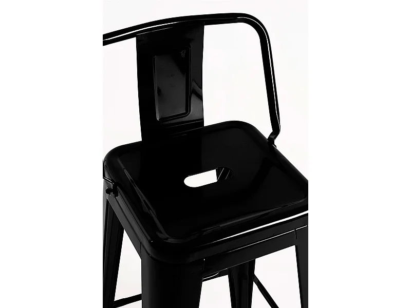 Taburetes Altos - Taburete Torix Respaldo - Negro