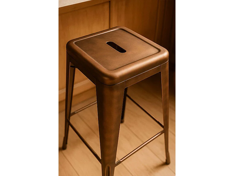 Taburetes Altos - Taburete Torix Vintage - Oro vintage