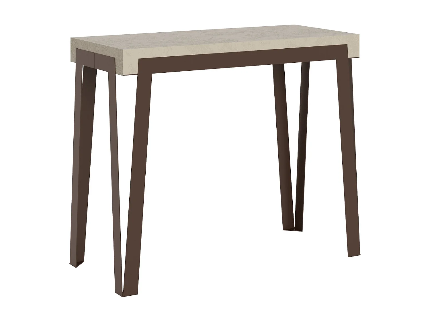 Console extensible 90x40/196 cm Rio Small Cachemire cadre Ruille