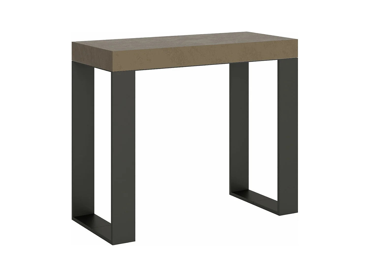 Tecno duifgrijze uitschuifbare consoletafel 90x40/300 cm