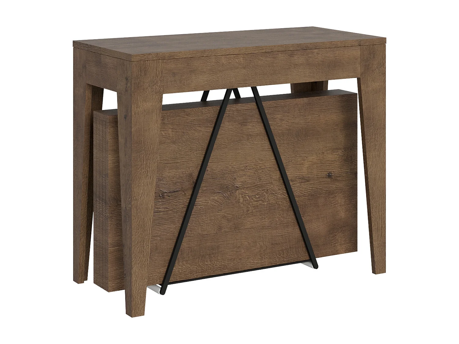 Console extensible 90x42/302 cm Zima noyer