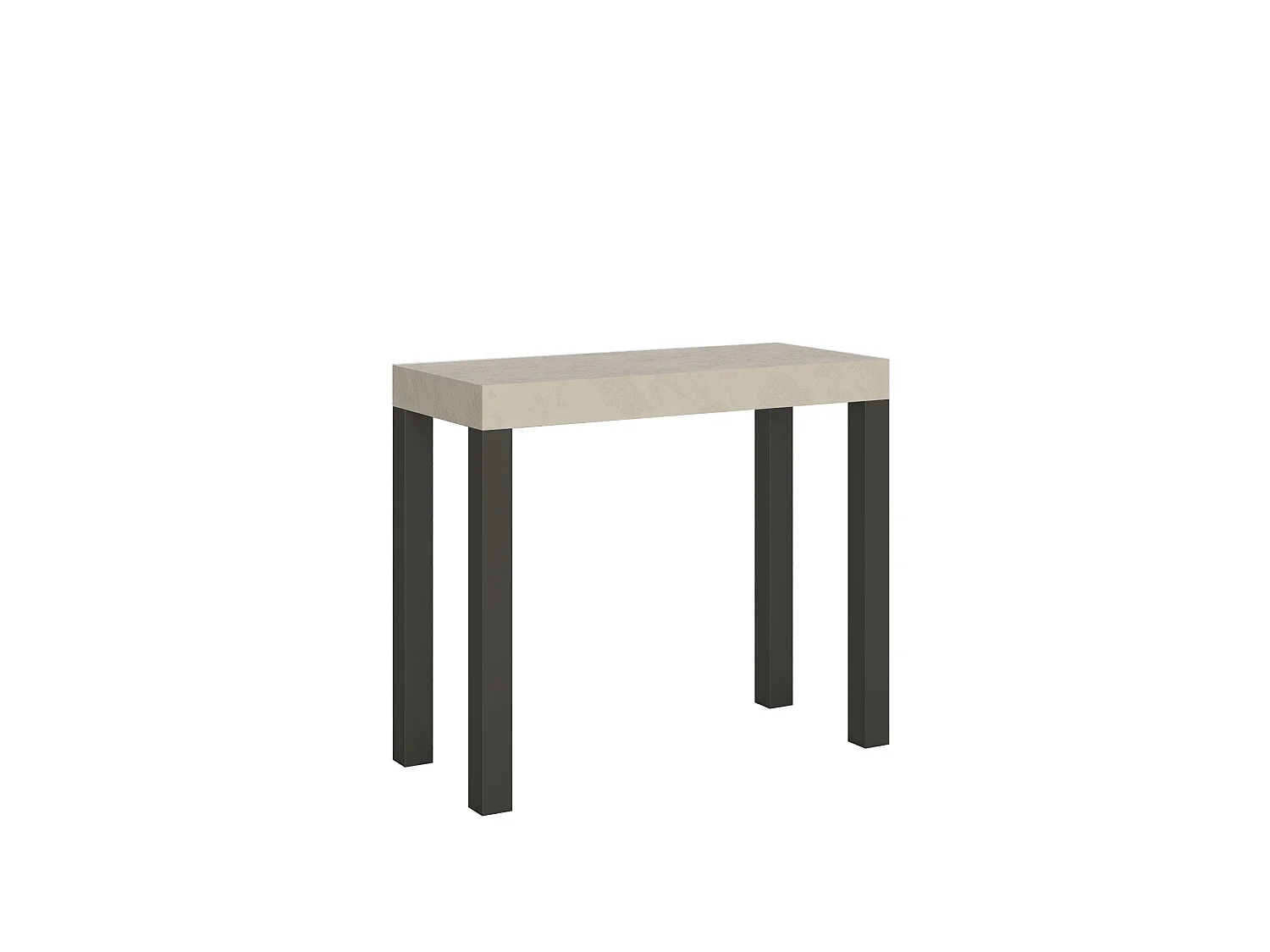 Konsola rozkładana 90x40/196 cm Everyday Small Kaszmir rama w kolorze Antracytu