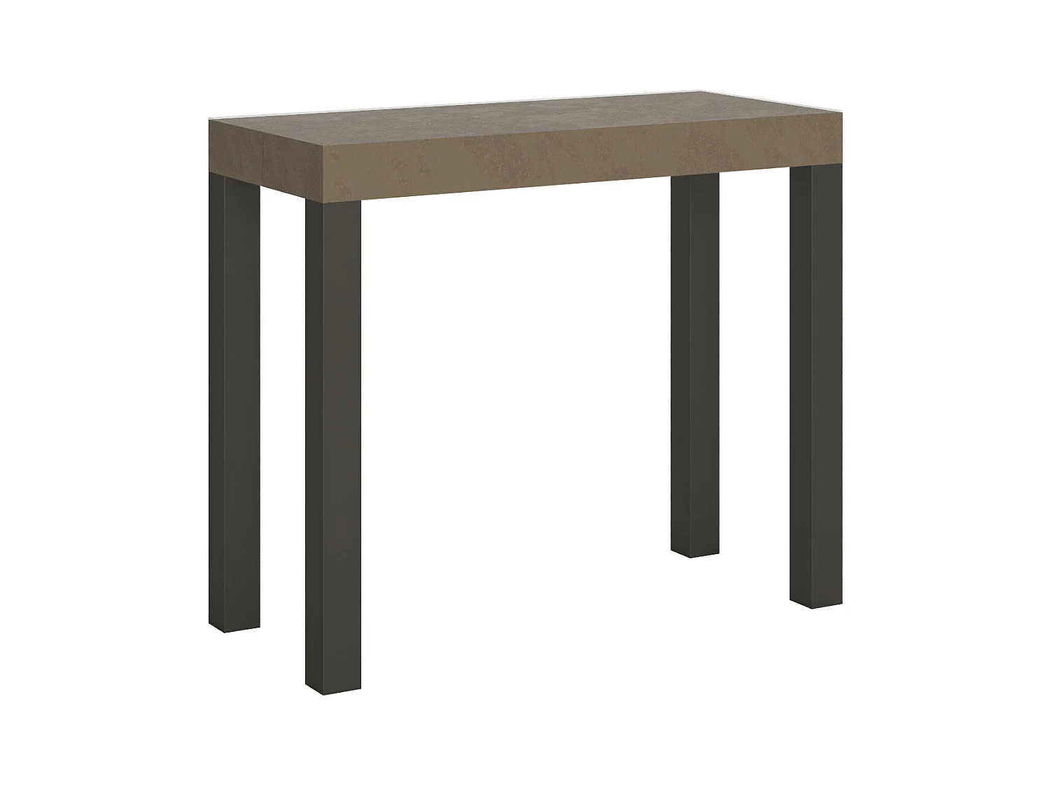 Console extensible 90x40/300 cm Everyday Taupe cadre Anthracite