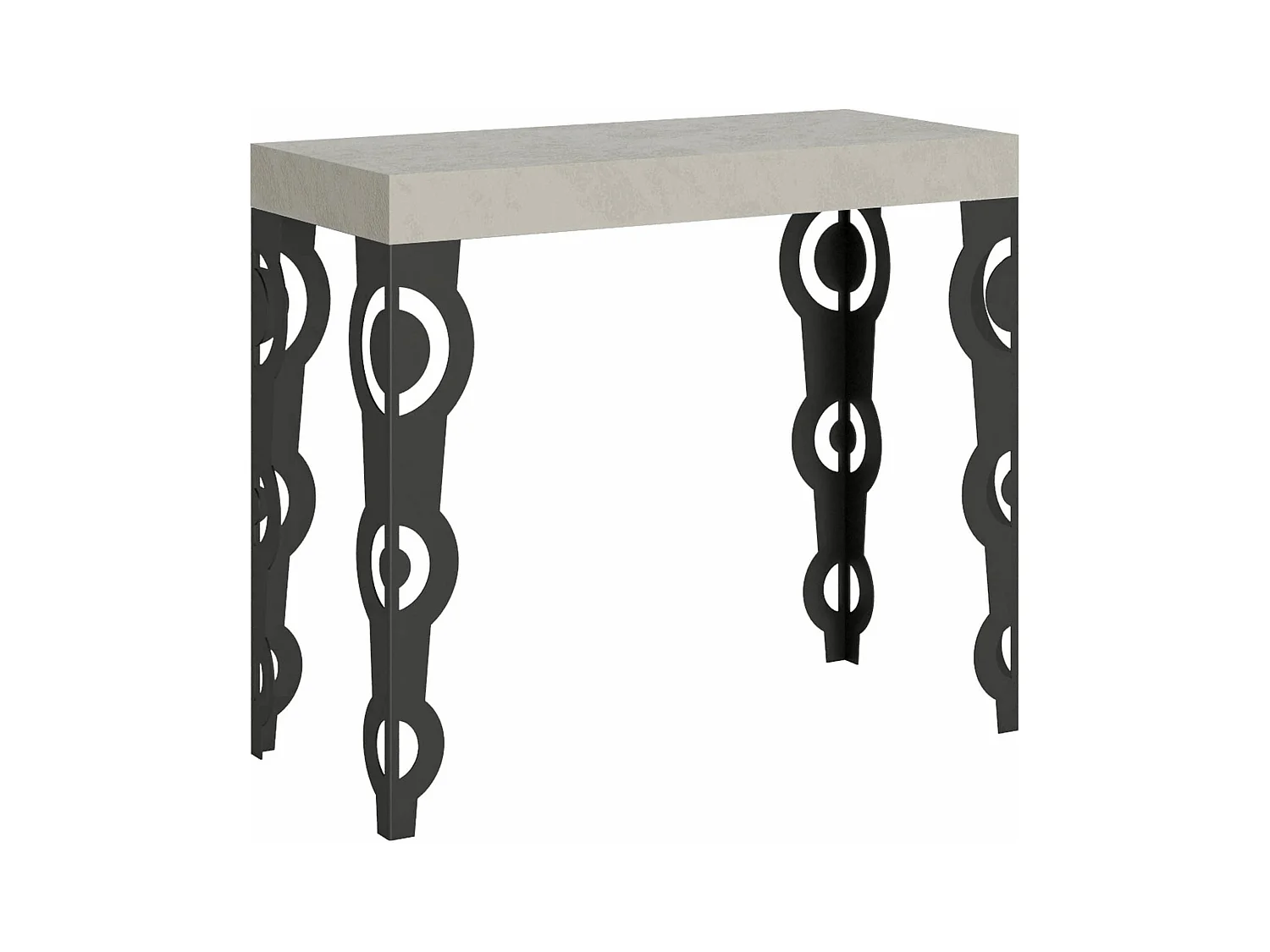 Karamay Kleine Kasjmier Uitschuifbare Consoletafel 90x40/196 cm