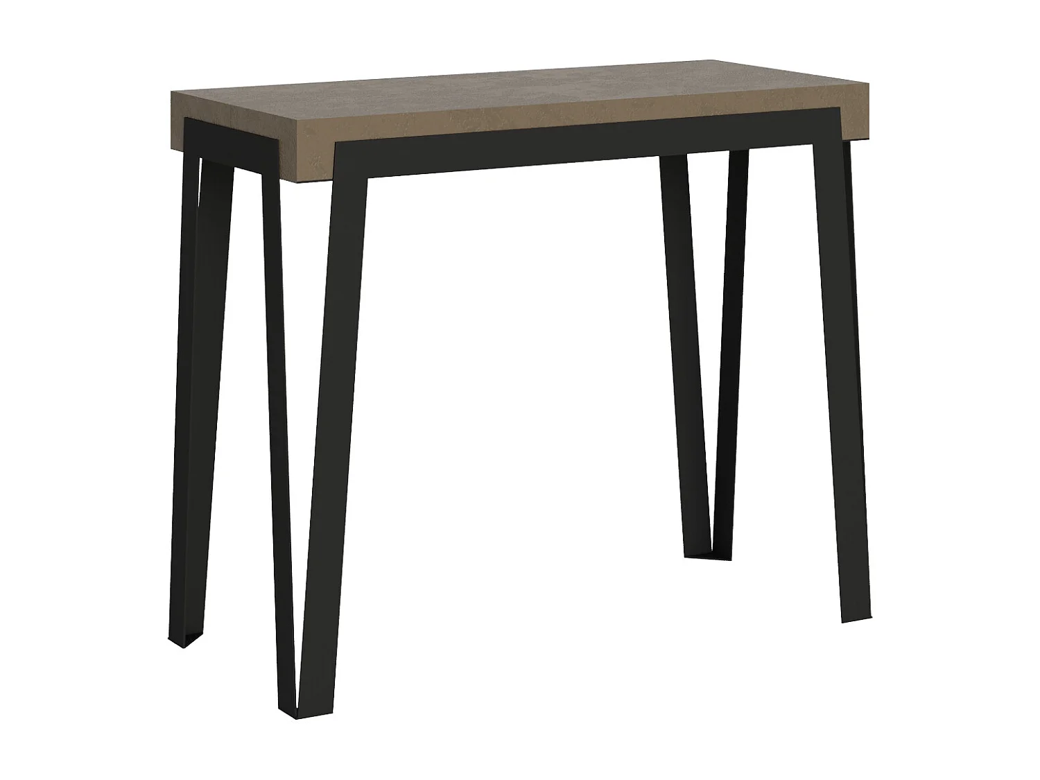 Itamoby Consolle allungabile 90x40/196 cm Rio Small Tortora telaio Antracite