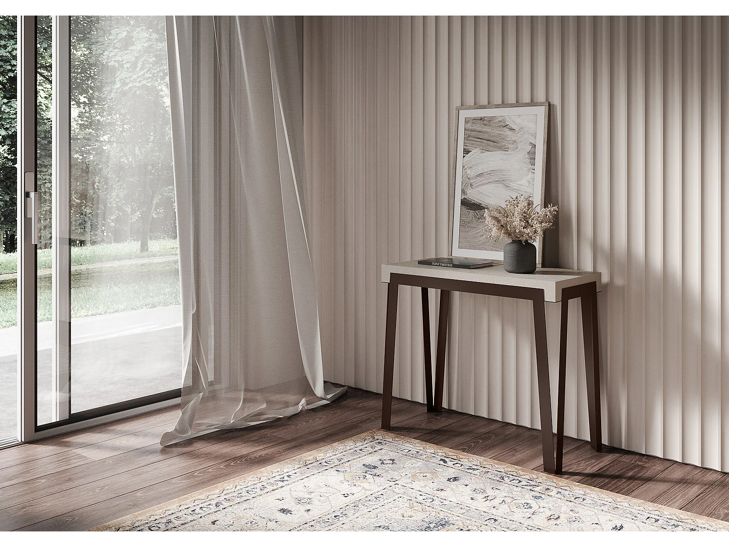 Consolle allungabile 90x40/300 cm Rio cashmere