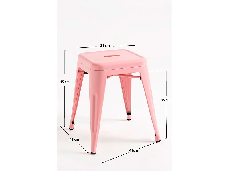 Taburetes Pequeños - Taburete Torix Pequeño - Rosa