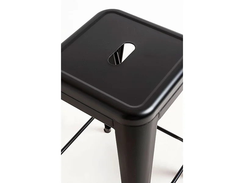 Taburetes Bajos - Taburete Torix Bajo - Negro mate