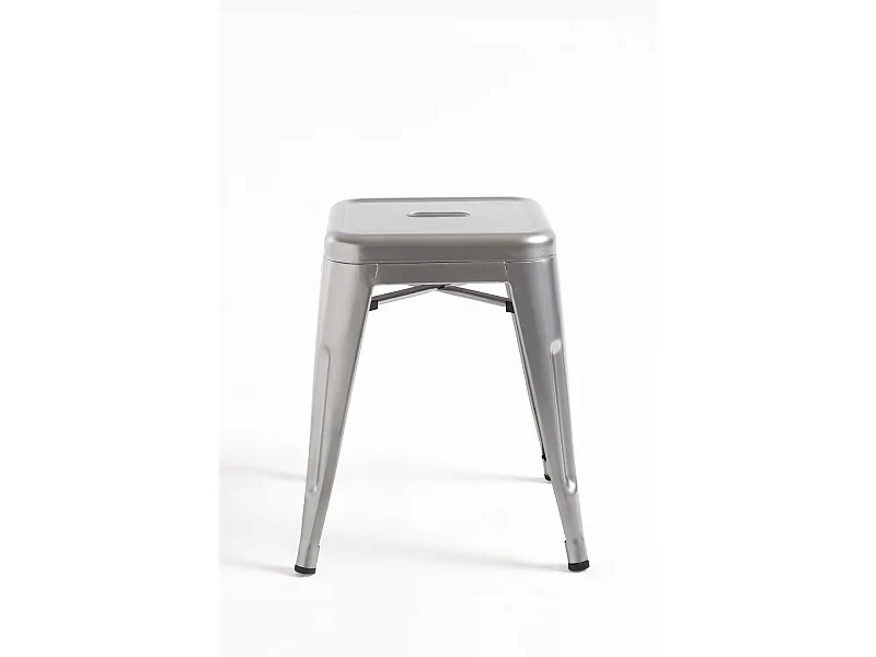 Taburetes Pequeños - Taburete Torix Pequeño - Gris metalizado