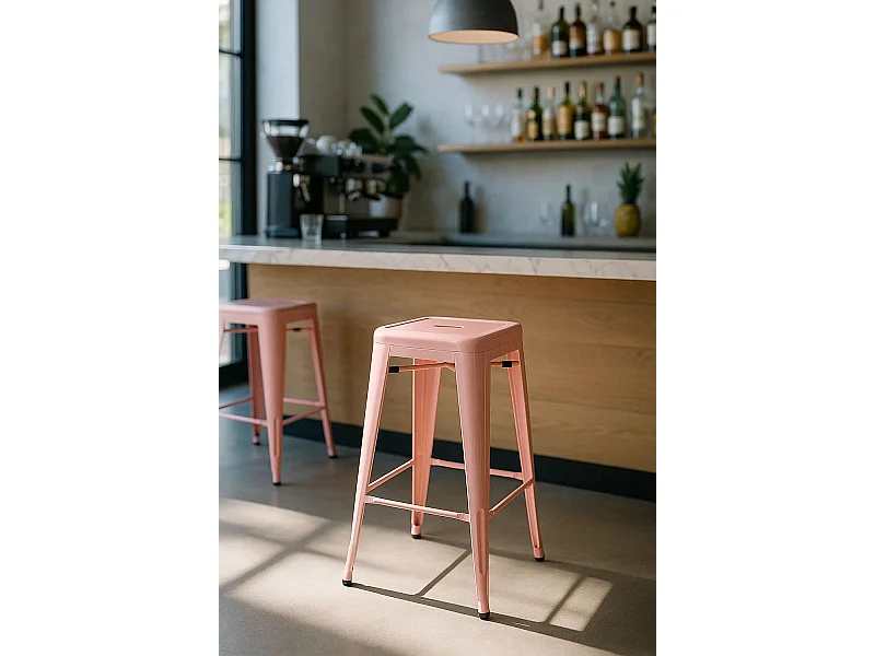 Taburetes Bajos - Taburete Torix Bajo - Rosa