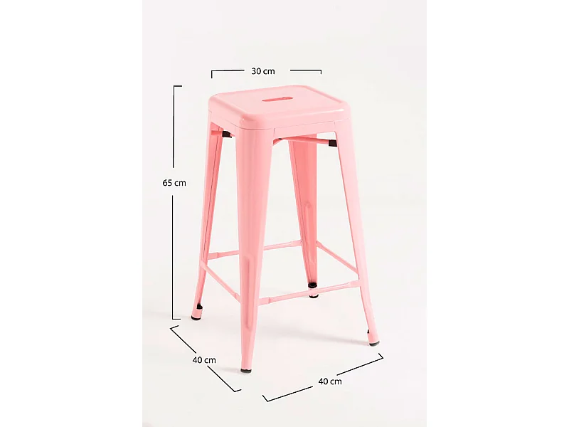 Taburetes Bajos - Taburete Torix Bajo - Rosa