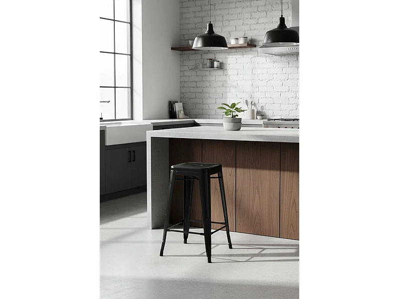 Taburetes Bajos - Taburete Torix Bajo - Negro