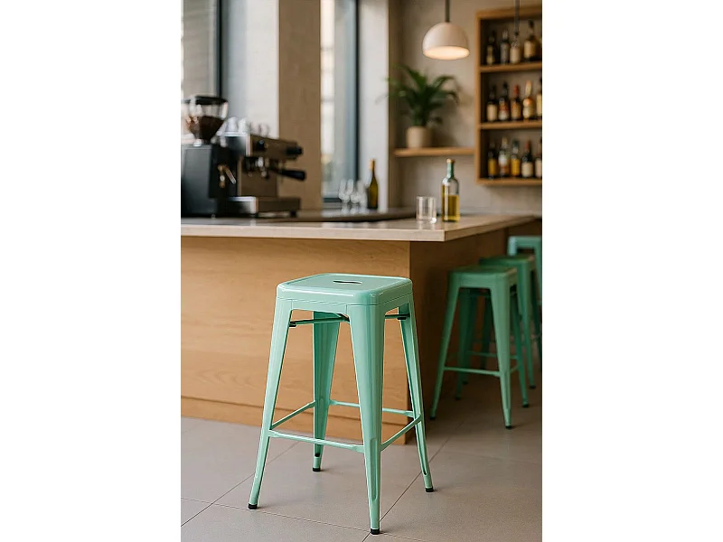 Taburetes Bajos - Taburete Torix Bajo - Verde menta