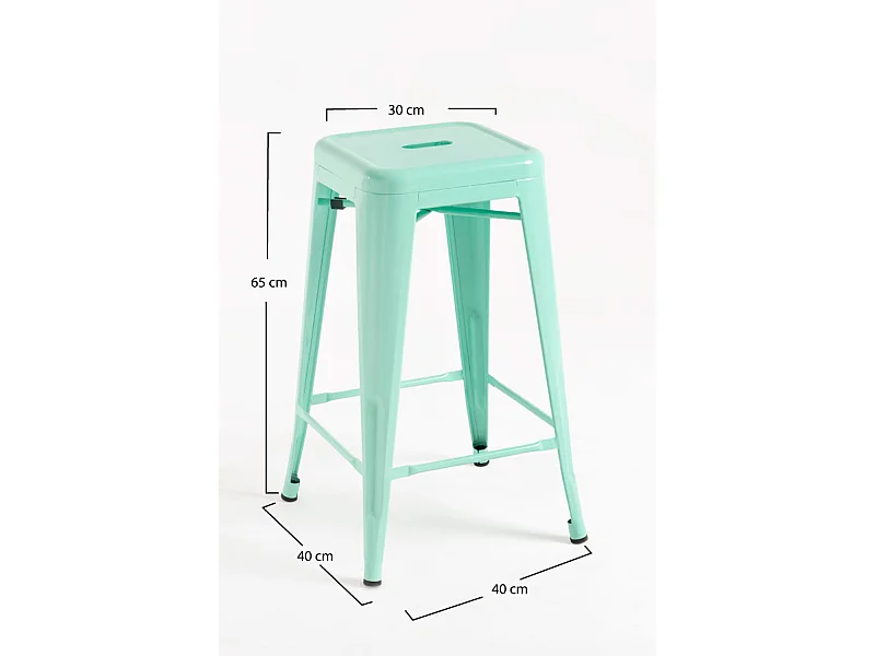 Taburetes Bajos - Taburete Torix Bajo - Verde menta