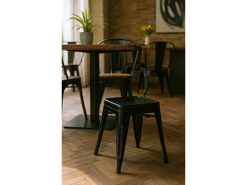 Taburetes Pequeños - Taburete Torix Pequeño - Negro