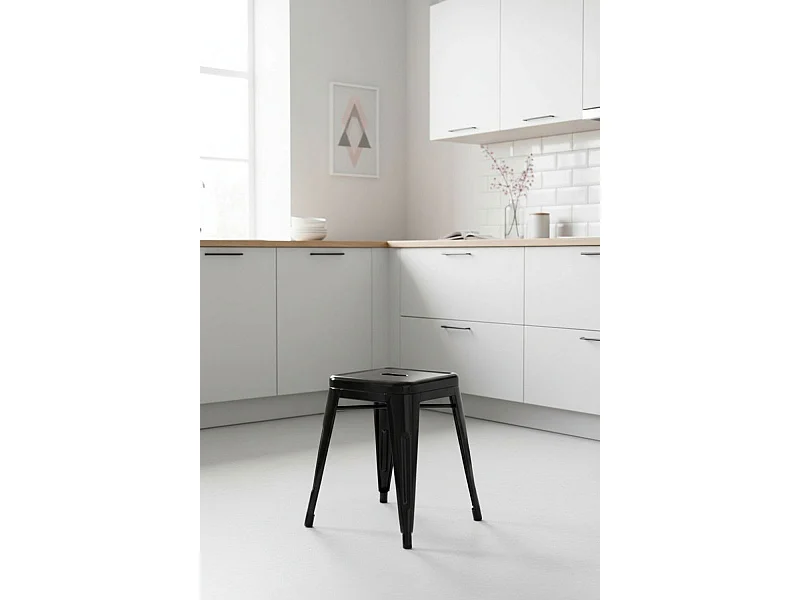 Taburetes Pequeños - Taburete Torix Pequeño - Negro