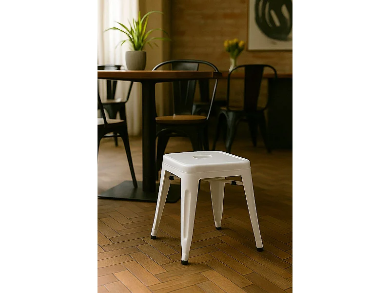 Taburetes Pequeños - Taburete Torix Pequeño - Blanco