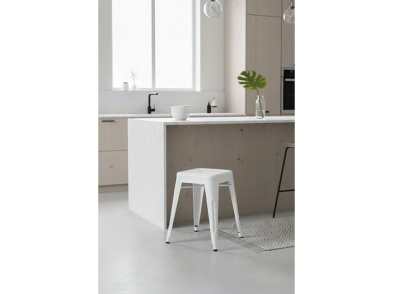 Taburetes Pequeños - Taburete Torix Pequeño - Blanco