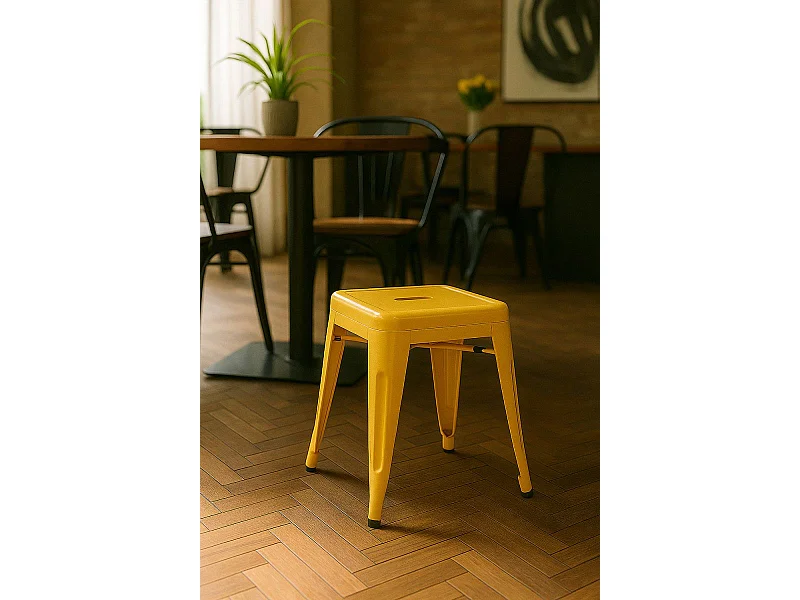 Taburetes Pequeños - Taburete Torix Pequeño - Amarillo