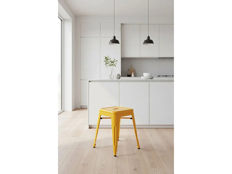 Taburetes Pequeños - Taburete Torix Pequeño - Amarillo