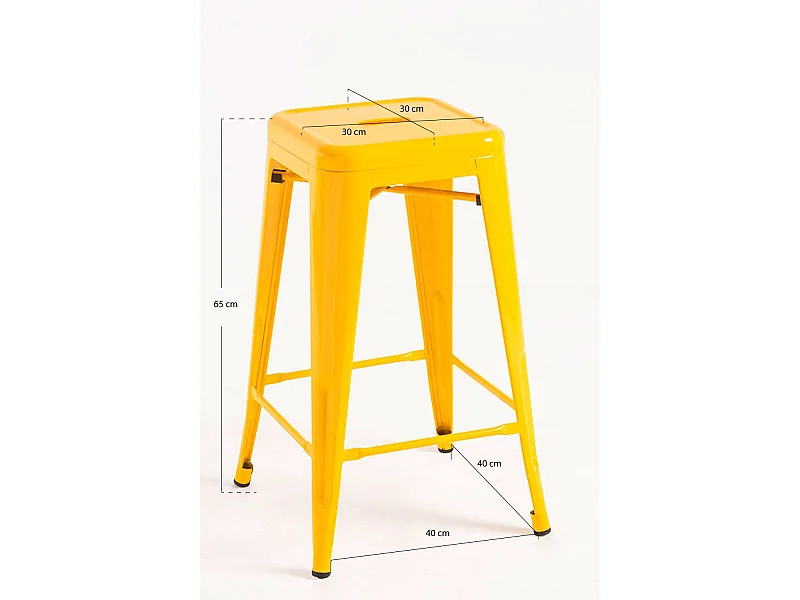 Taburetes Bajos - Taburete Torix Bajo - Amarillo