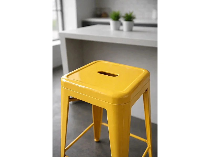 Taburetes Bajos - Taburete Torix Bajo 65 cm - Amarillo