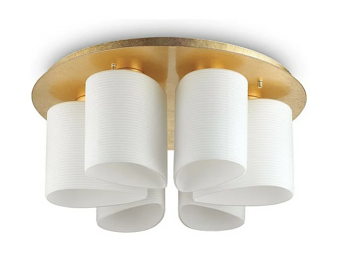 Ideal Lux DAISY - Indoor 6 lichts Flush Deckenleuchte Gold, E27