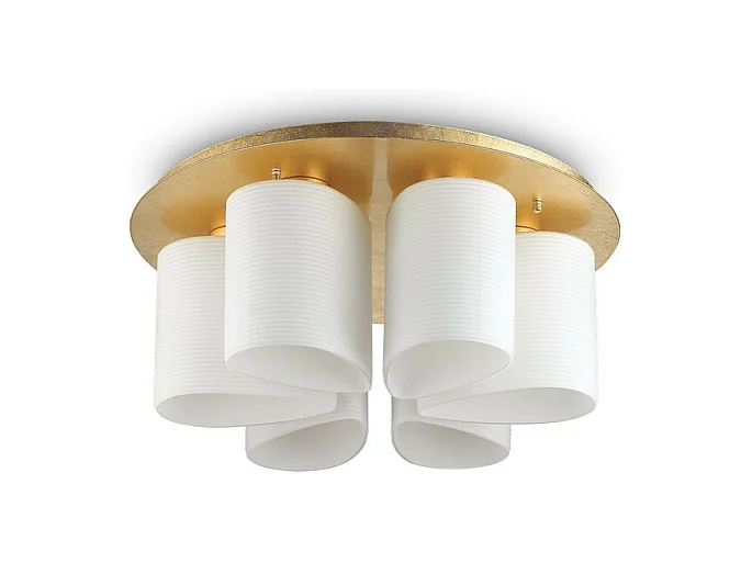 Ideal Lux DAISY Plafonnier encastré d'intérieur à 6 lumières, or, E27