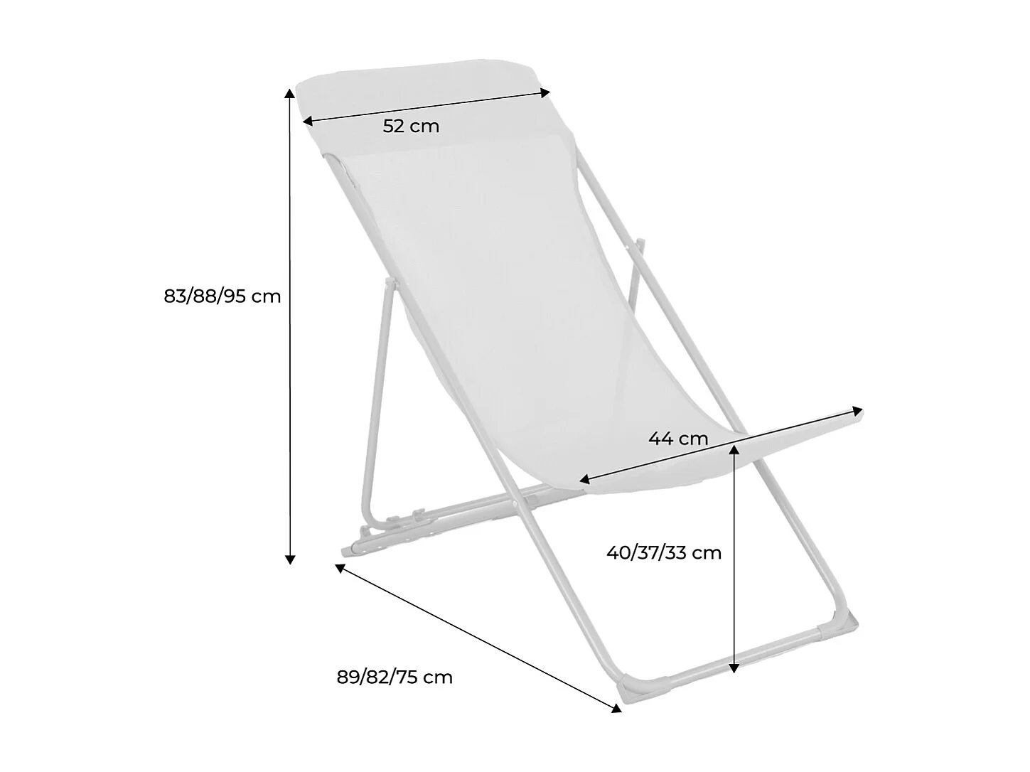Silla de jardín plegable, set de 4 terracota
