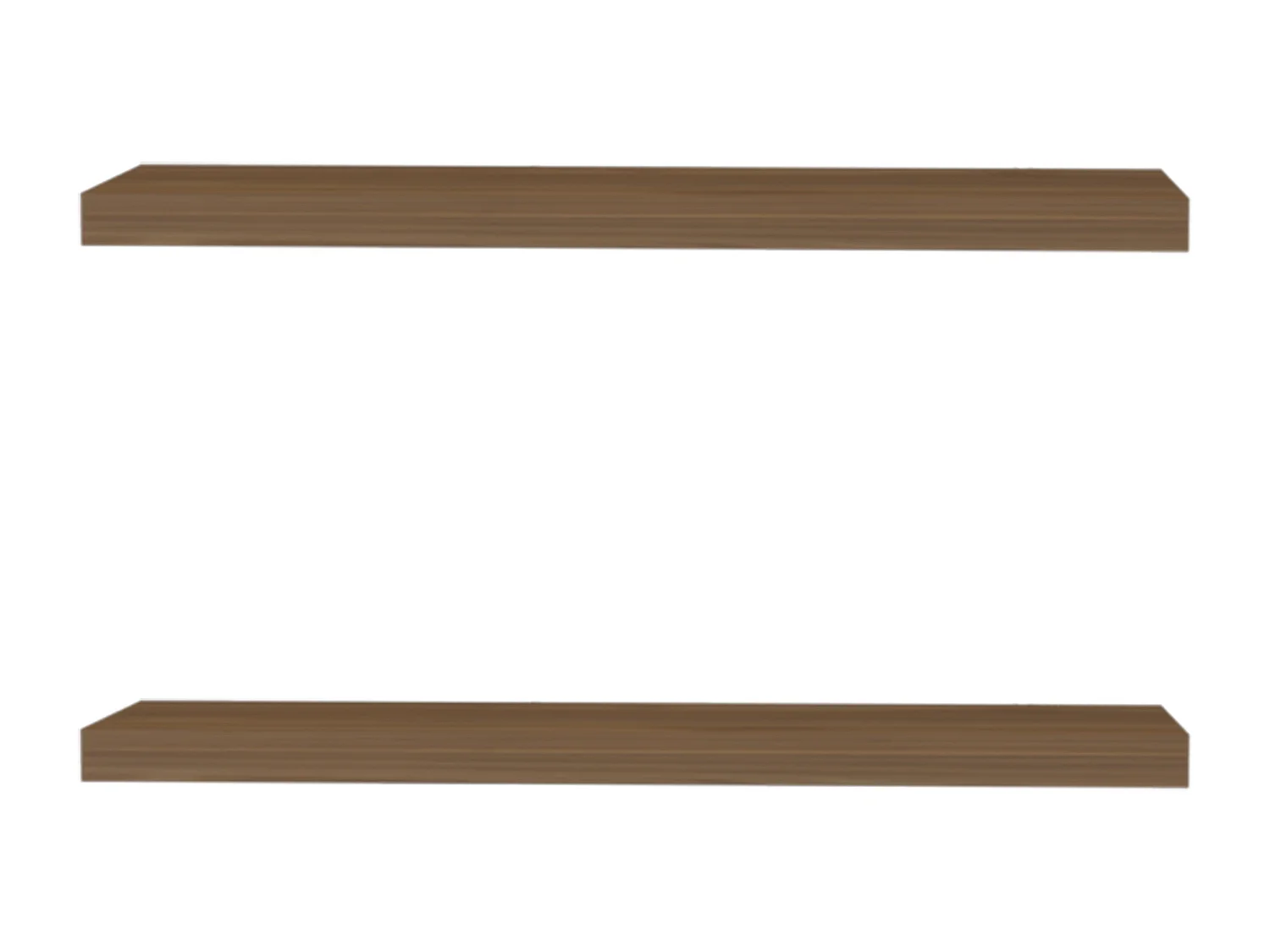 Etagère flottante en mélamine gallois avec 2 étagères , 3.8 cm X 80 cm X 25 cm