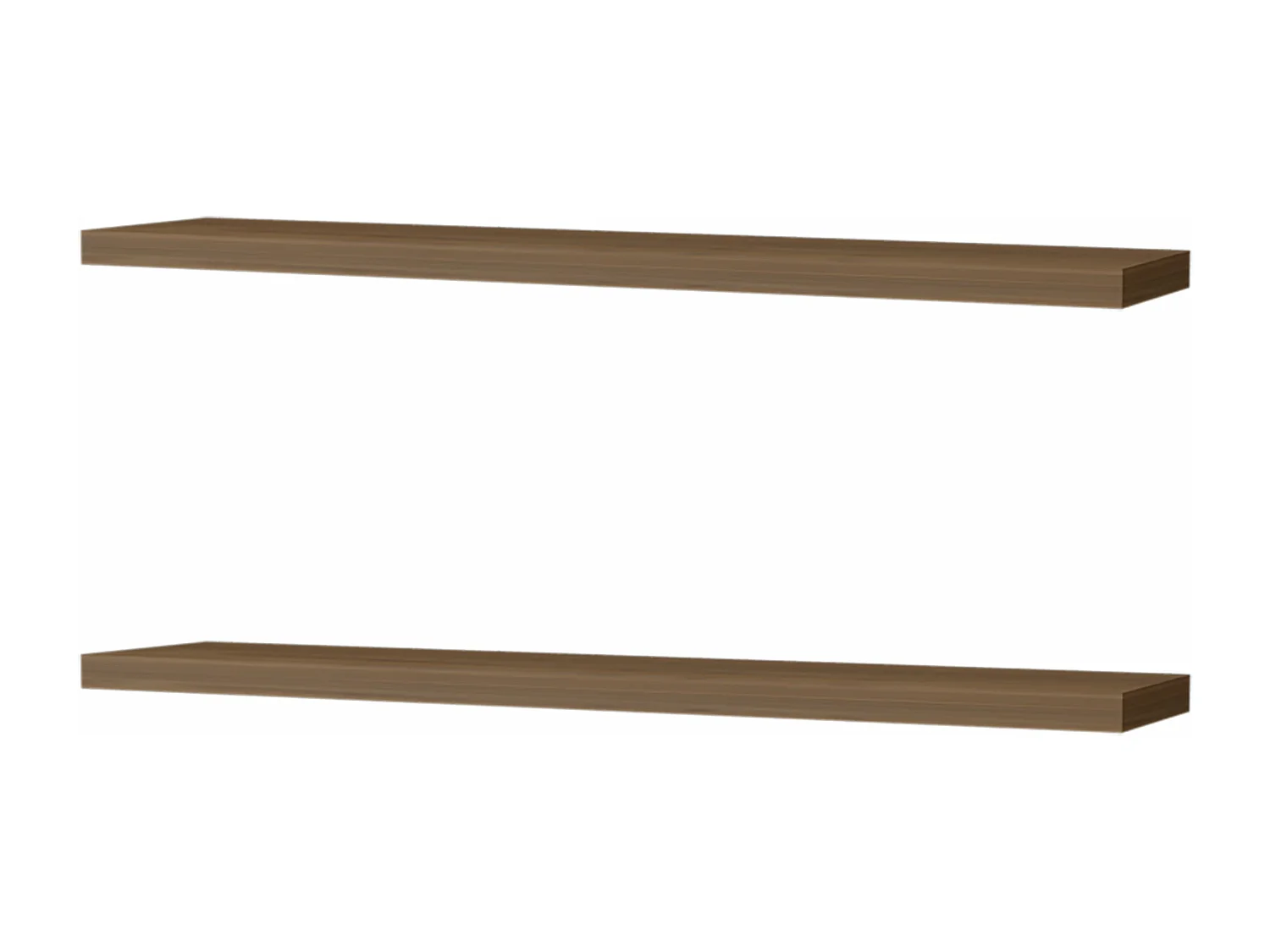 Estante flotante gales en melamina con 2 estantes , 3.8 cm  X 120 cm  X 25 cm