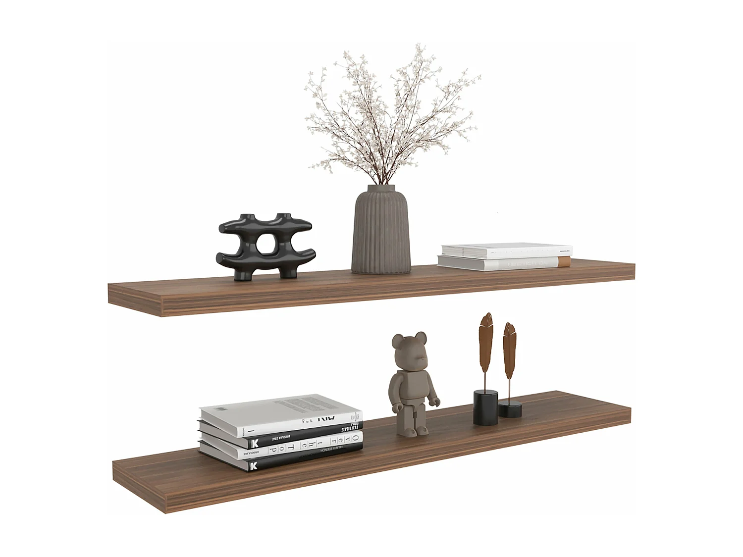 Estante flotante gales en melamina con 2 estantes , 3.8 cm  X 120 cm  X 25 cm