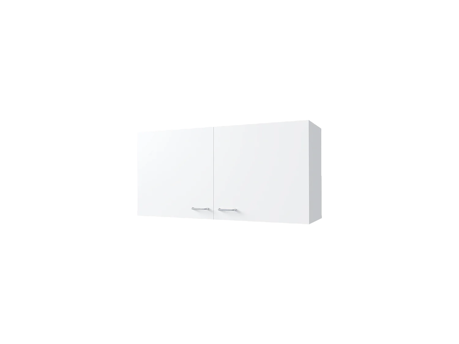 Mueble de pared para cocina Napoles en melamina con 2 puertas y amplio espacio para almacenamiento , Blanco , 49 cm X 100 cm X 32 cm