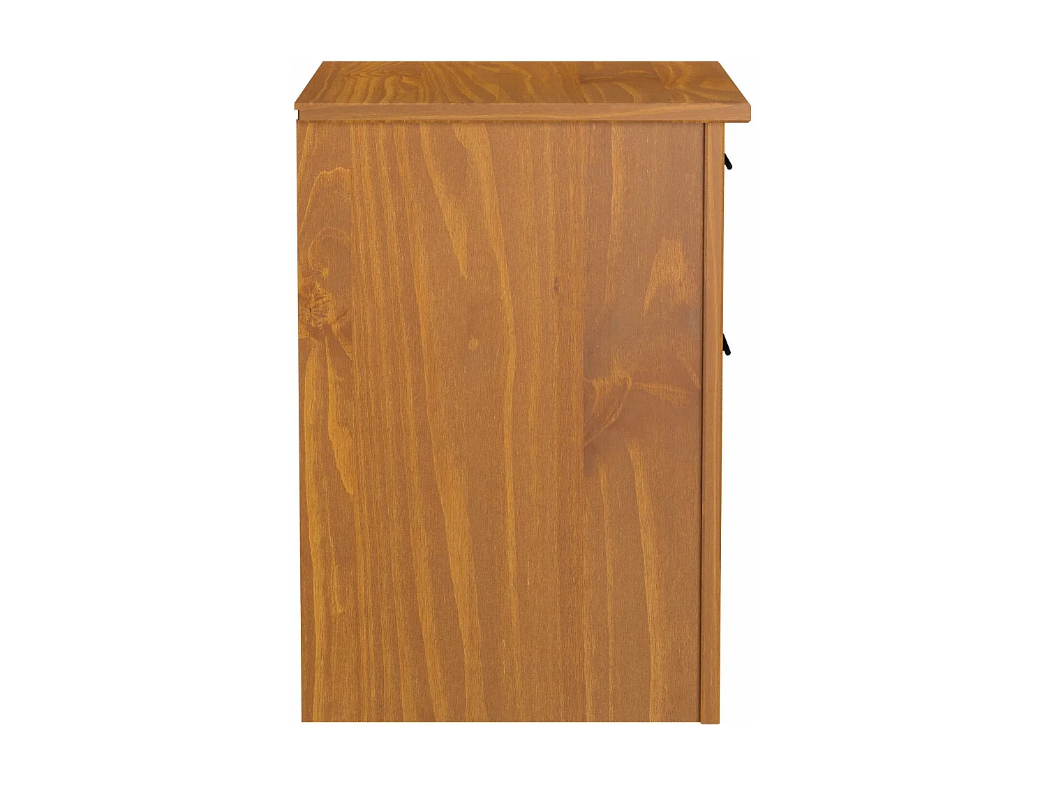 Mesita De Noche Robusta 2 Cajones Color Pino